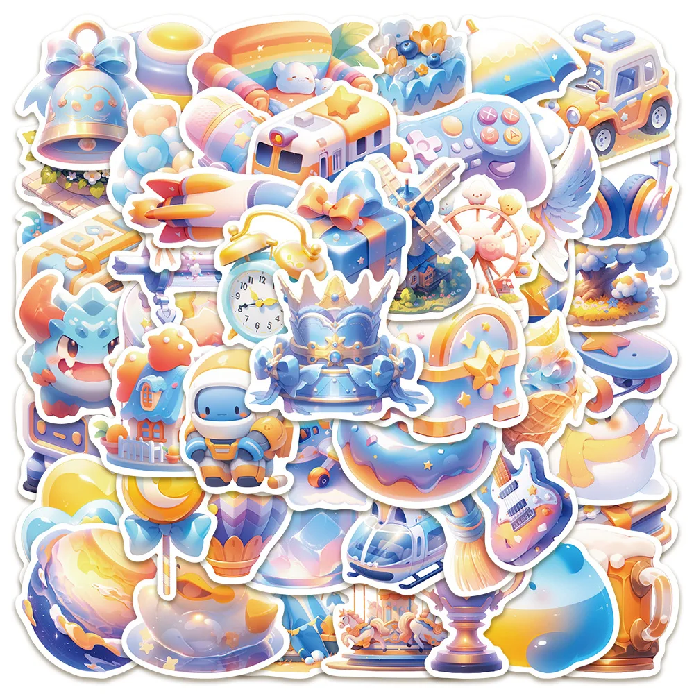 

10/30/50PCS Cartoon Fantasy Graffiti Stickers Mobile Phone Laptop DIY Skateboard Waterproof Decorative Gift Stickers Wholesale