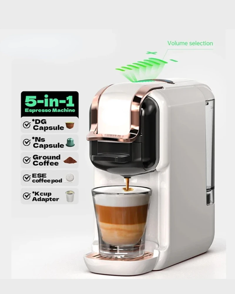 가정용 완전 자동 캡슐 커피 머신, 소형 이탈리아 휴대용 올인원, 완전 호환 범용 캡슐 머신 