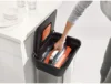 Joseph Joseph Intelligent Waste Titan Trash Can Compactor with Odor Filter, Holds Up to 90L After Compaction Stainless Steel 30L 5