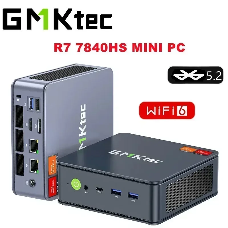 GMKtec K6 MINI PC R7 7840HS から 5.1GHz が 11 Pro DDR5 5600M
