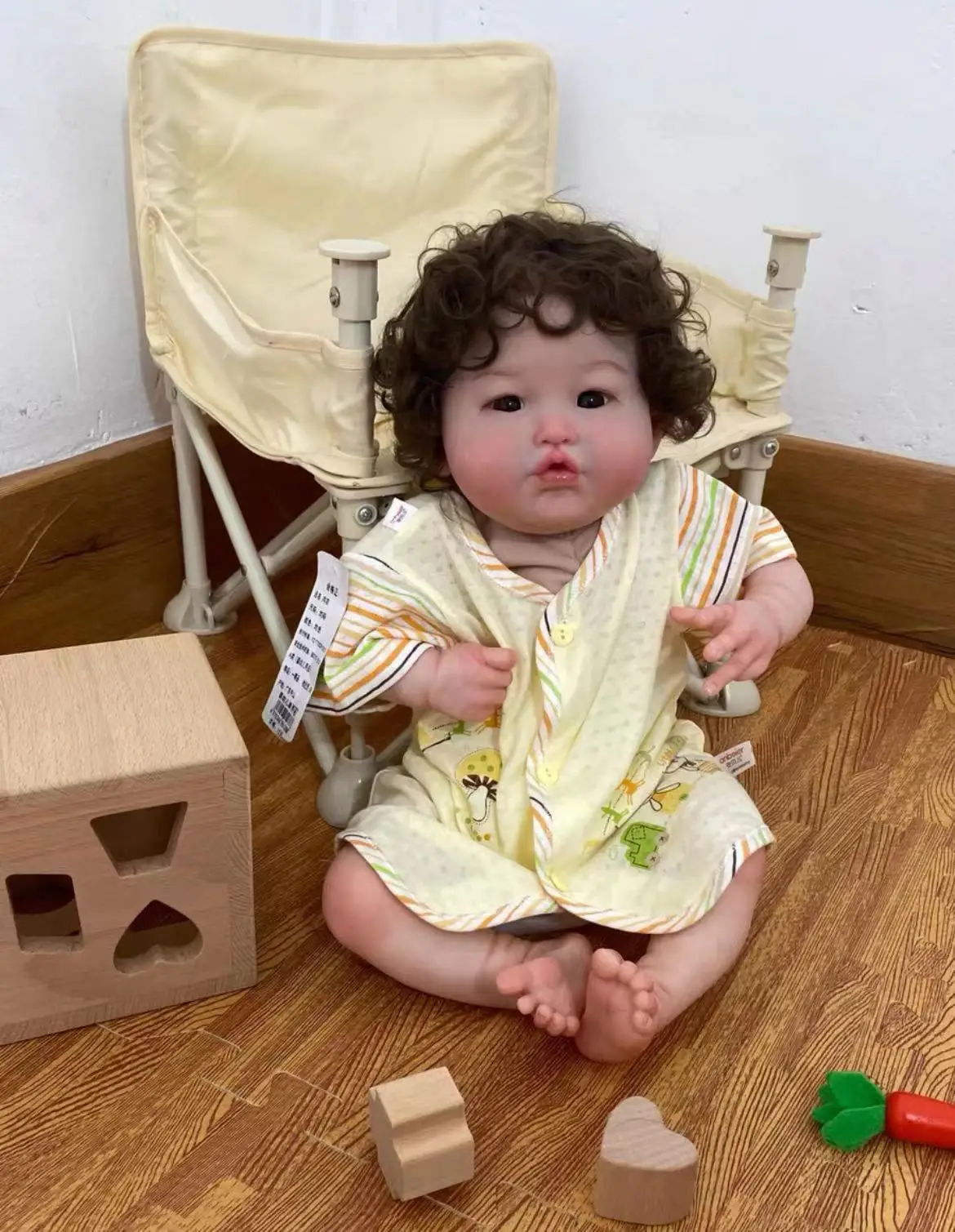

FBBD Customized Limited Supply 48cm Reborn Baby Lea Real Pics With Hand-Rooted Hair Already Finished Doll Christmas Gift
