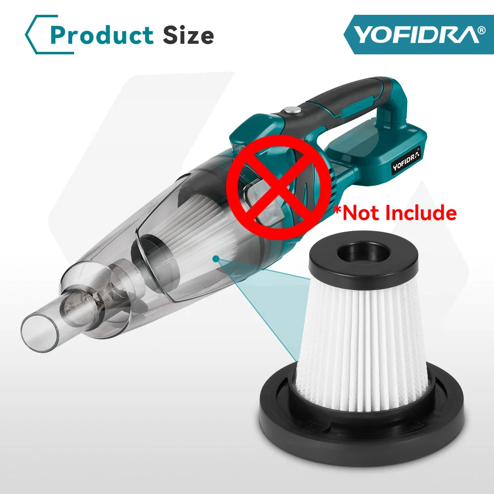 Yofidra Electric Cordless Vacuum Cleaner Accessory Vacuum Filter Element