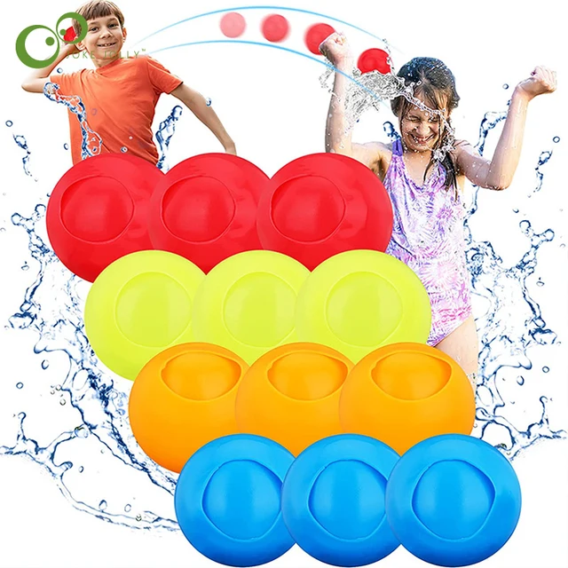 Children's Outdoor Water-filled Silicone Ball Automatically Closes Multiplayer Interactive Chase Game Summer Water Play Toys XPY 1