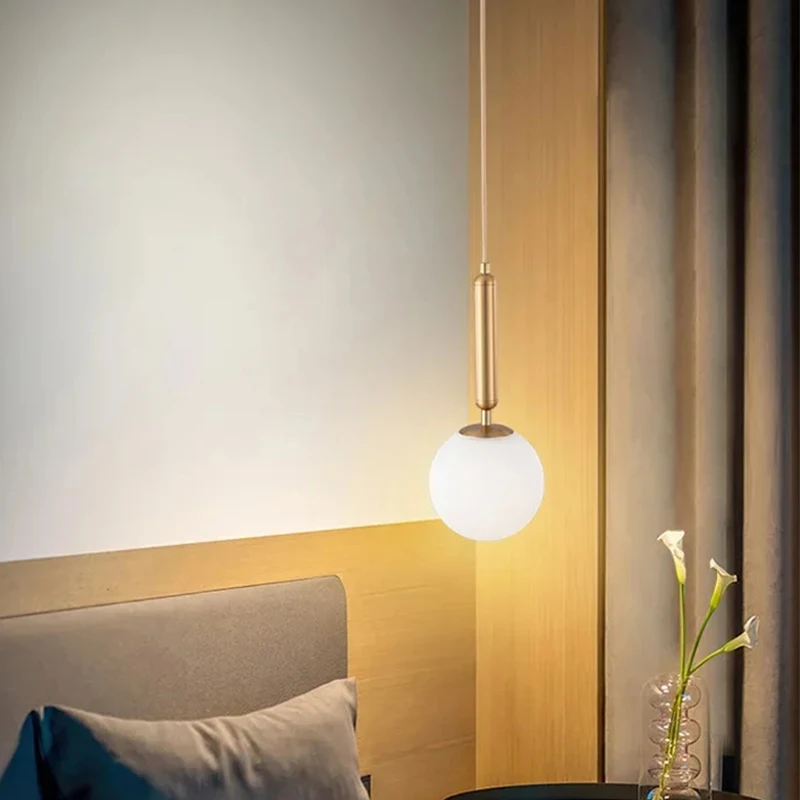 Modern Pendant Lights Glass Ball Chandeliers Lighting Hanging Lights Fixtures for Dining Room Bedroom Decoration Lighting 6