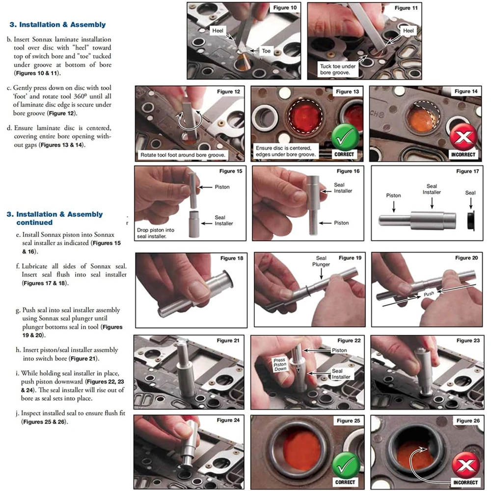 124740 -TL30 Druckschalter-Installationswerkzeugsatz funktioniert mit F/ 124740 -30K für GM-Getriebe 6L90 6L80 6T70 6L50 6L45 (Gen 1) – Detail 6