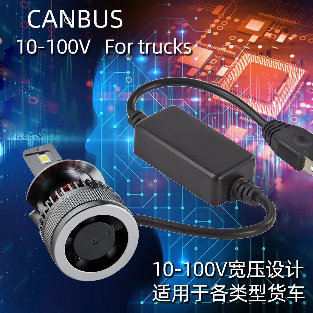 

2PCS H1 H11 H4 LED Headlight Bulbs for Auto Car, 144W 3570 Chips 6000K