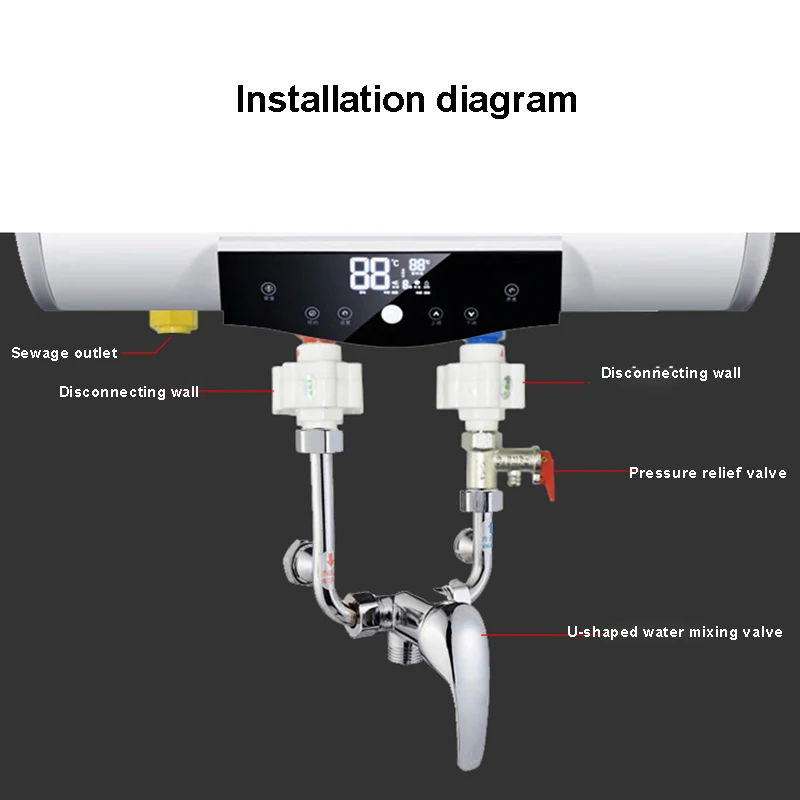 Electric Water Heater Anti-electric Wall Partition Kitchen Leakage Device Home Bath Water Heater Safety Protection Accessories