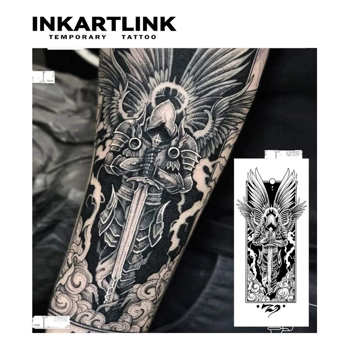 Angel comes Temporary Tattoo,Lasts To 15 Days New Technology Magic Waterproof Semi Permanent Sticker. 2