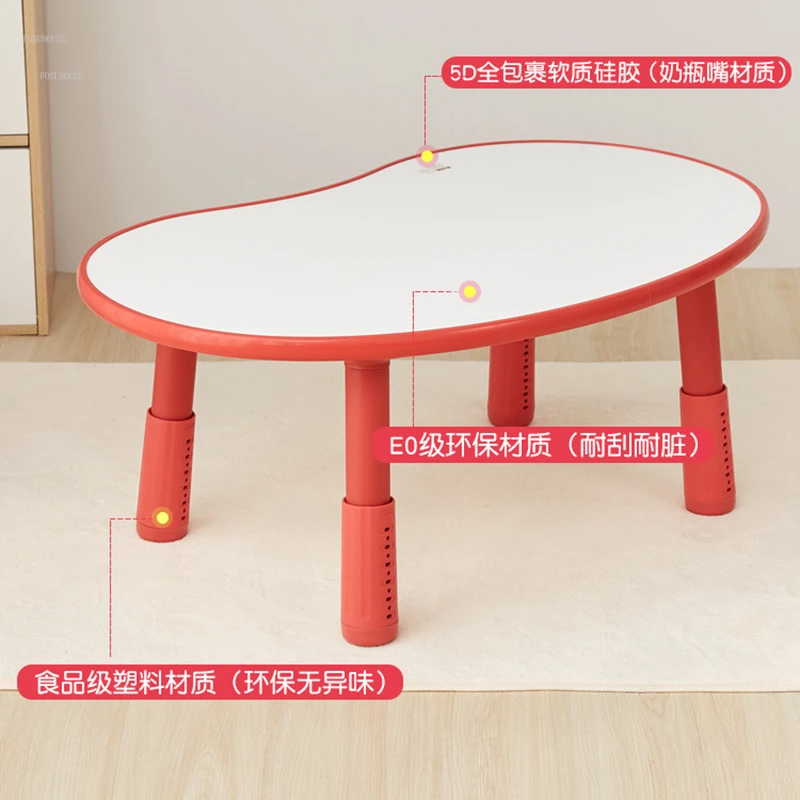 household Children's Tables Game Anti-collision Adjustable Table Simple Room Desks Kindergarten Writing Desk Children Furniture
