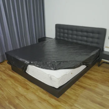 Housse de matelas 1 pièce, housse de lit imperméable avec bande élastique, housse de canapé, housse de matelas simple/grande, utilisation en hôtel et en famille 1