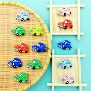 30*21mm 10pc/lot Classic Car Silicone Bead Baby Teething Pacifier Chain Necklace Accessories Food Grade Nursing Chewing BPA Free