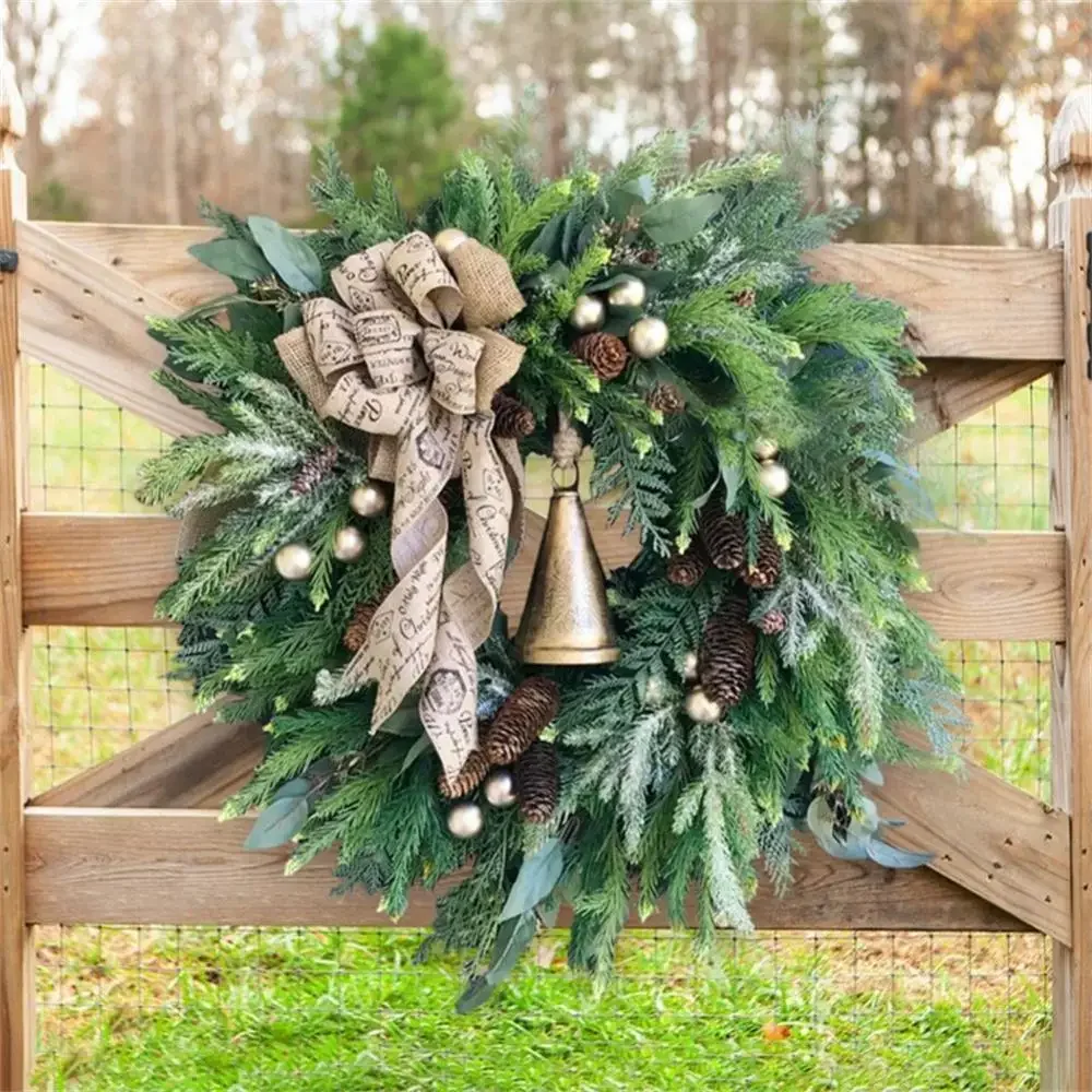 

Christmas Wreath with Christmas Pine Cone Pine Needle Merry Christmas Garlands Decorations Ornaments Noel New Year 2024 Navidad