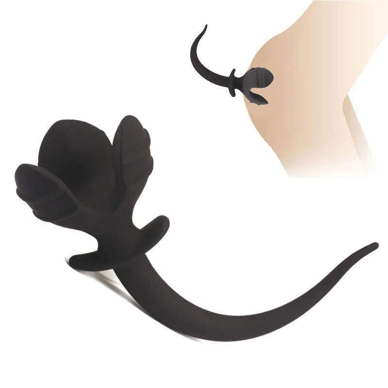 Plug anale con coda morbida massaggiatore prostatico punto g_voghion.com