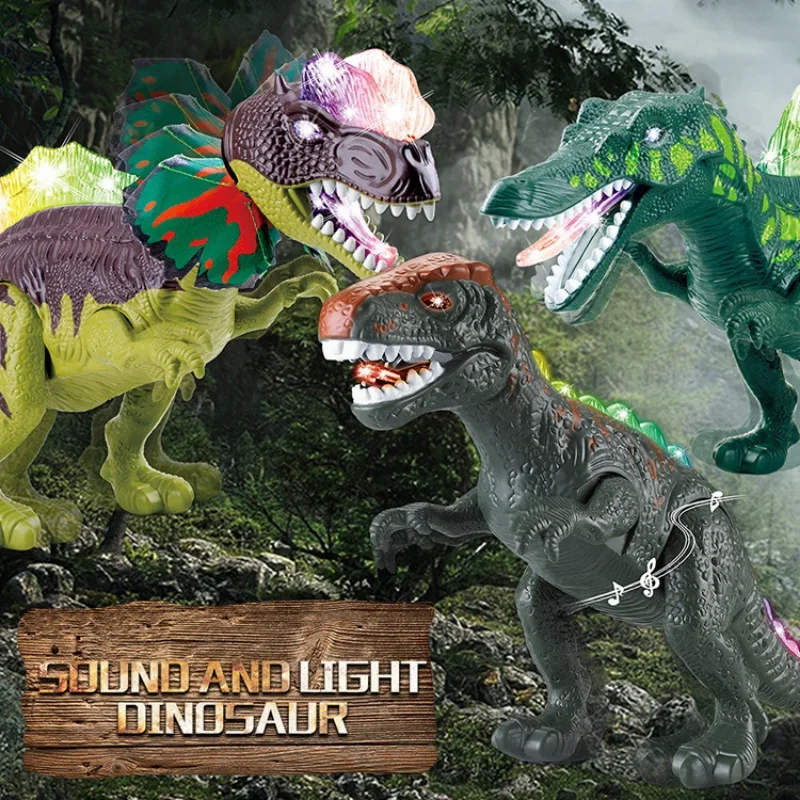 2.4G RC Dinosaur world RC Velociraptor Toy Electric Walking dragon Toys For Children Christmas Gifts  toys for children 3