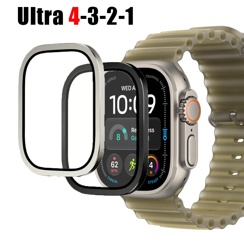 Premium Anti-Scratch Tempered Glass Screen Protector with Titanium Frame