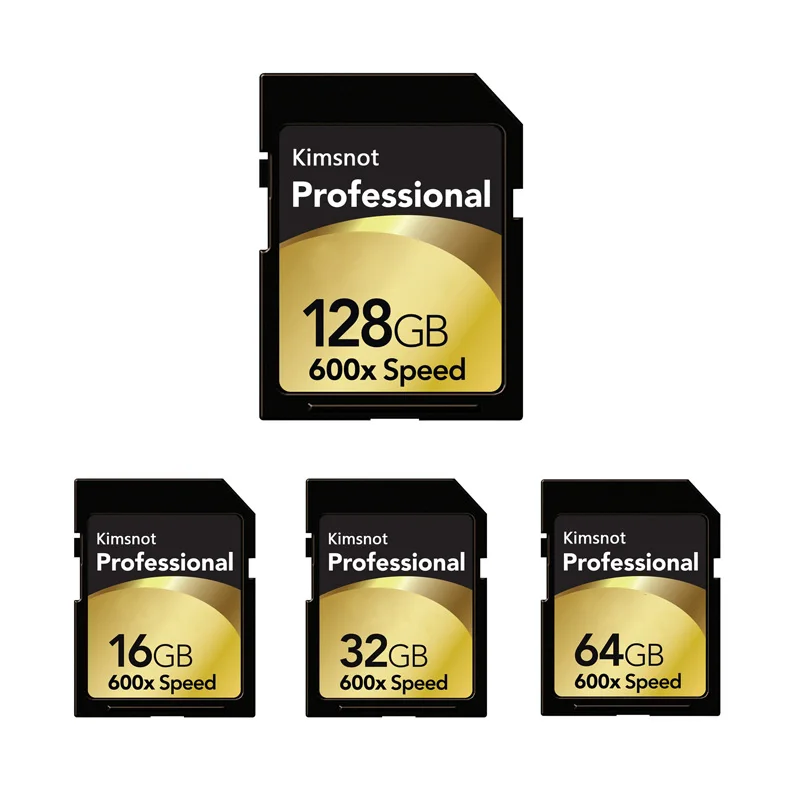 Kimsnot 전문 SDXC 카드 메모리 카드, SDHC SD 카드, C10 고속 90 Mb/s 600x, 니콘 캐논용, 64GB, 128GB, 256GB, 16GB, 32GB
