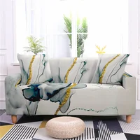 Modern Light Luxury Marble Style Sofa Cover All-inclusive Polyester L-shaped Sofa Quan Gai Home Living Room Big Sofa Fundas 1