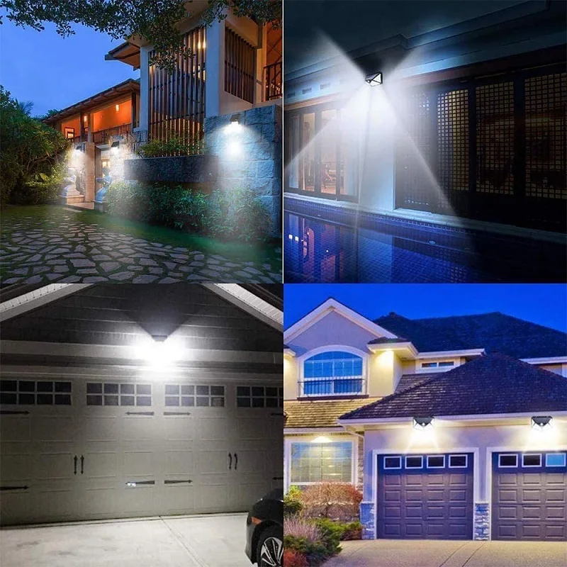 solar pathway lights 100LED Solar Wall Light Outdoor 3 Modes PIR Motion Sensor Garden Fence Porch Yard Deck Garage Waterproof Street Lamp best solar light for home