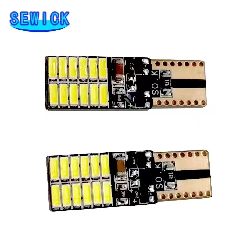 ڵ 194 501 LED ׸ ¦ , ڵ   , 12V ĵ T10 W5W 4014 24smd, 100 