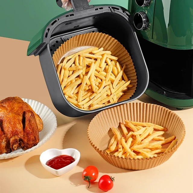 Air Fryer Baking Paper Square Food Disposable Paper Liner Kitchen Cookers  Oil-proof Barbecue Plate Steamer Airfryer Accessories - AliExpress