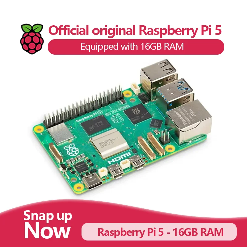 Raspberry Pi המקורי הרשמי 5, הגעה חדשה: Raspberry Pi 5 עם 16GB RAM