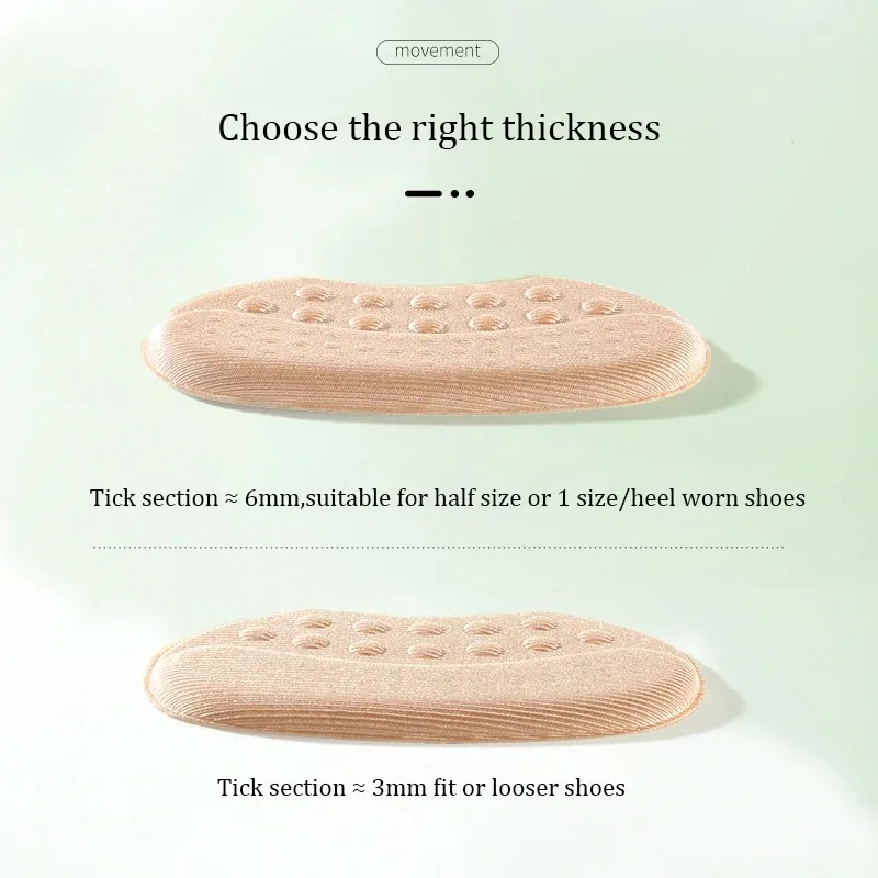 Shoe Insoles Shoe Pads for High Heels Pain Relief Anti-wear Cushion Heel Protectors Shoes Sticker Foot Care Liner Grip Insole Insert Pad 4pcs