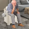 Portable Bedside Toilet with Sensor Night Light 3