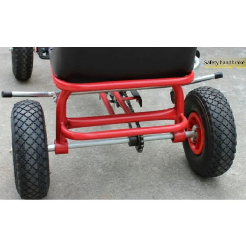 Snow Scooter Indoor/Outdoor Ice Skating with Large Wheels with Anti-Rust Steel Frame Children's Snow Bike Balance Training