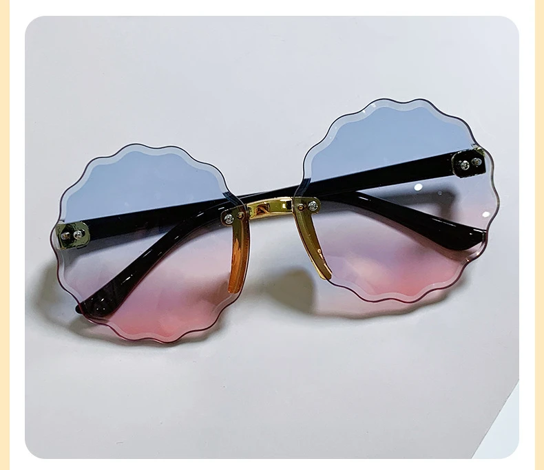 Children's Color Changing Sunglasses Retro Fashion Shade Sunglasses Girl Baby Frameless Party Travel Sunglasses_voghion.com