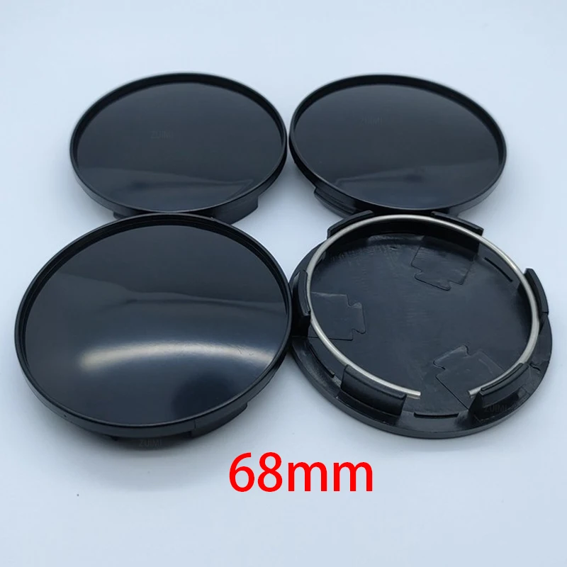 4Pcs 68mm Universal Car Wheel Center Hub Caps Cover Kit Auto Accessories