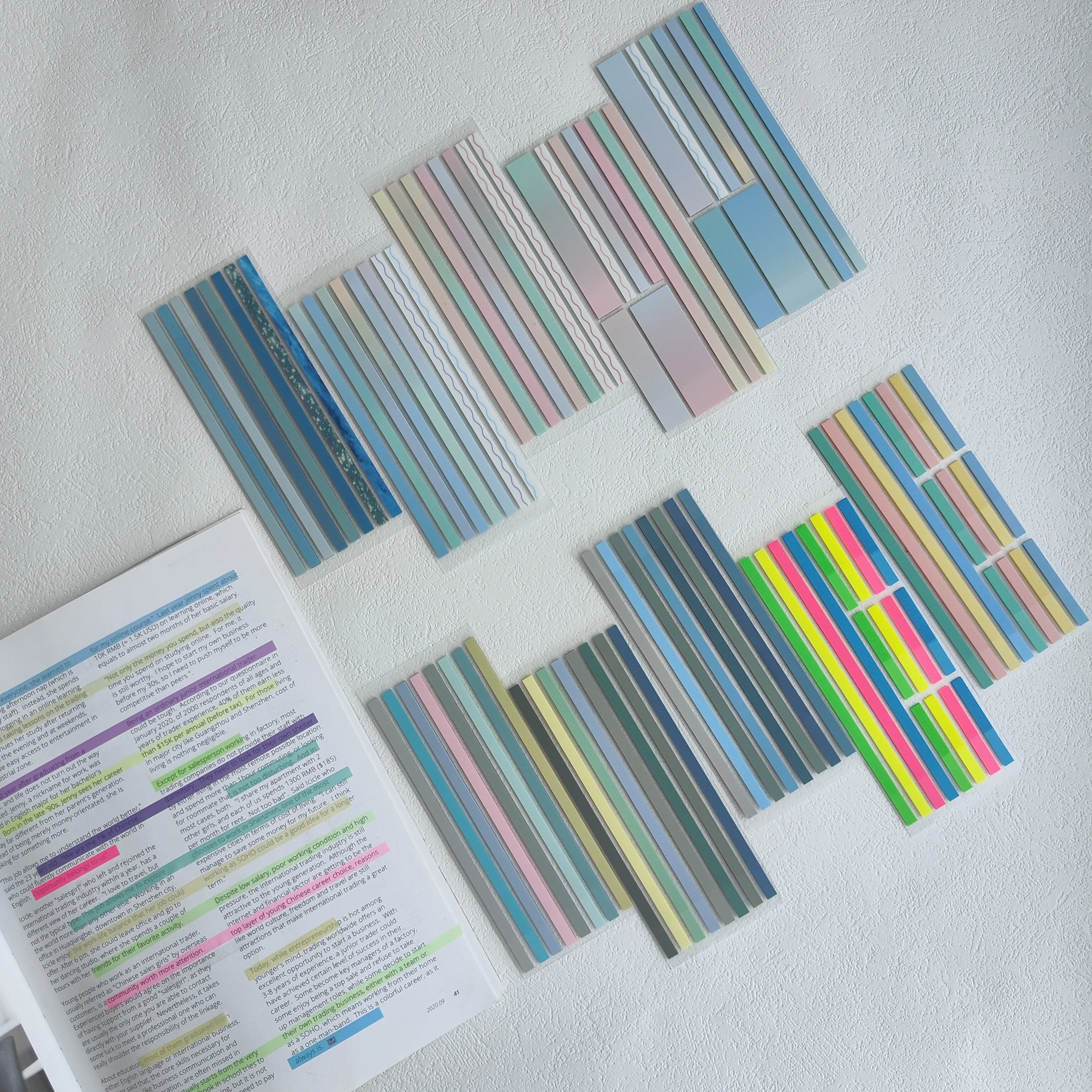 KindFuny 160 Sheets Sticky Note Transparent Sticky Note Index Tabs Arrow Flags for Page Marker Planner Stickers Office School 2