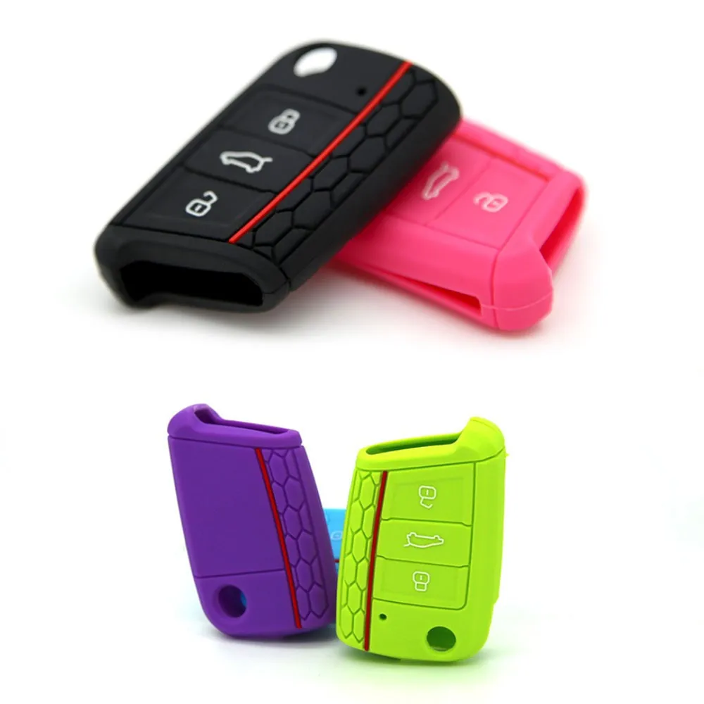 1ps Car Key Case Cover Remote 3 Buttons for Volkswagen VW Golf 7 mk7 Skoda Octavia A7 New Polo