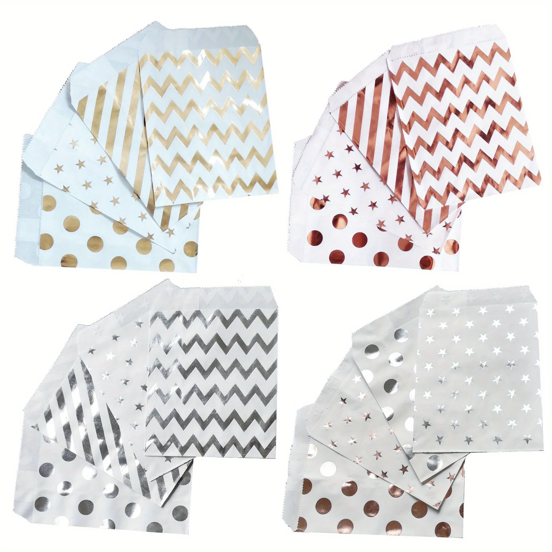 25 Stück 13 x 18 cm 5 x 7 Zoll Geschenktüten Süßigkeiten Geschenk Hochzeit Dekoration Taschen, Kraftpapiertüten, Einzelhandelstaschen, Geburtstagsfeier kleine schlichte Masse