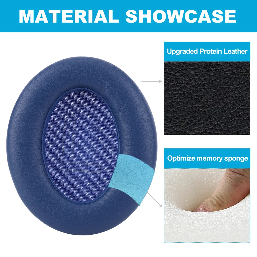 1 Pair Replacement Ear Pads Cushions Memory Foam Headphone Earpads Ear Cups Cover for Anker Soundcore Life 2 Q20 Q20+ Q20I Q20BT