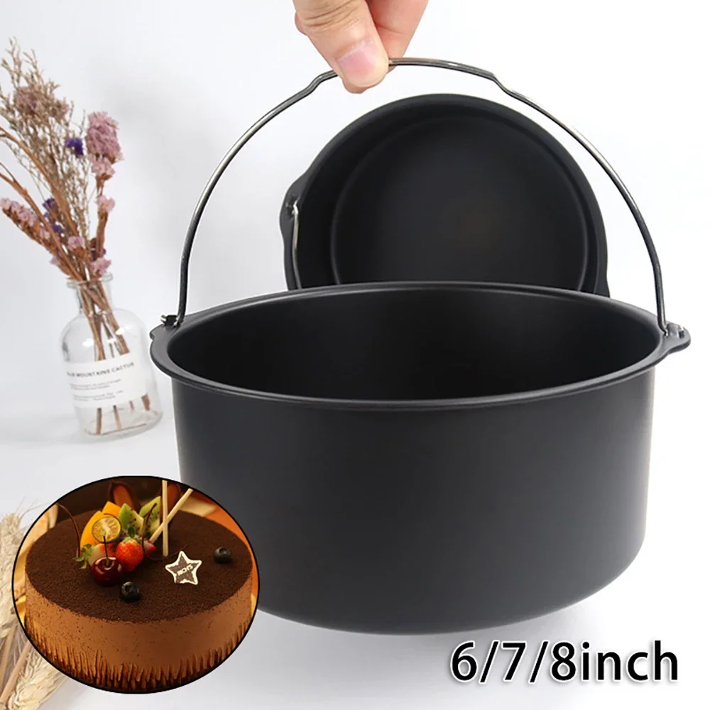6/7/8 Inch Round Cake Tins Non Stick Baking Pan Tray Mold