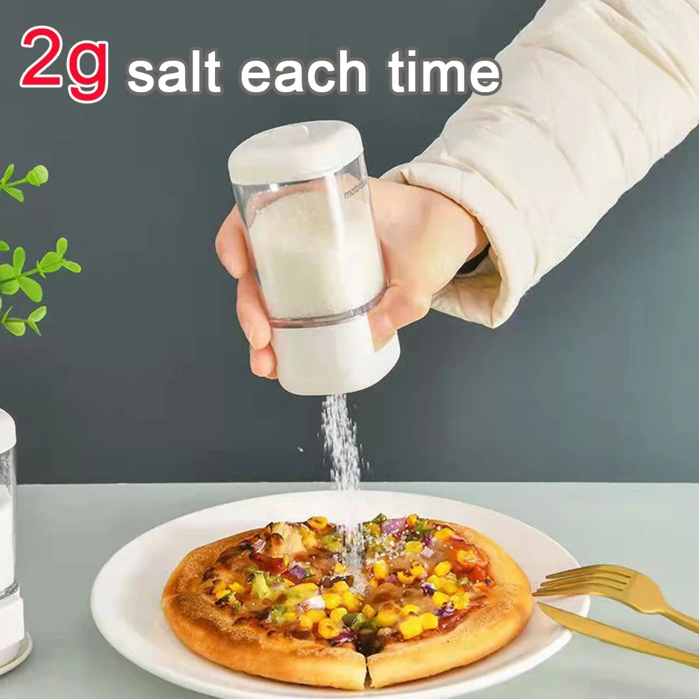 Salt Shaker 2g Metering Salt Shaker Push Type Salt Dispenser