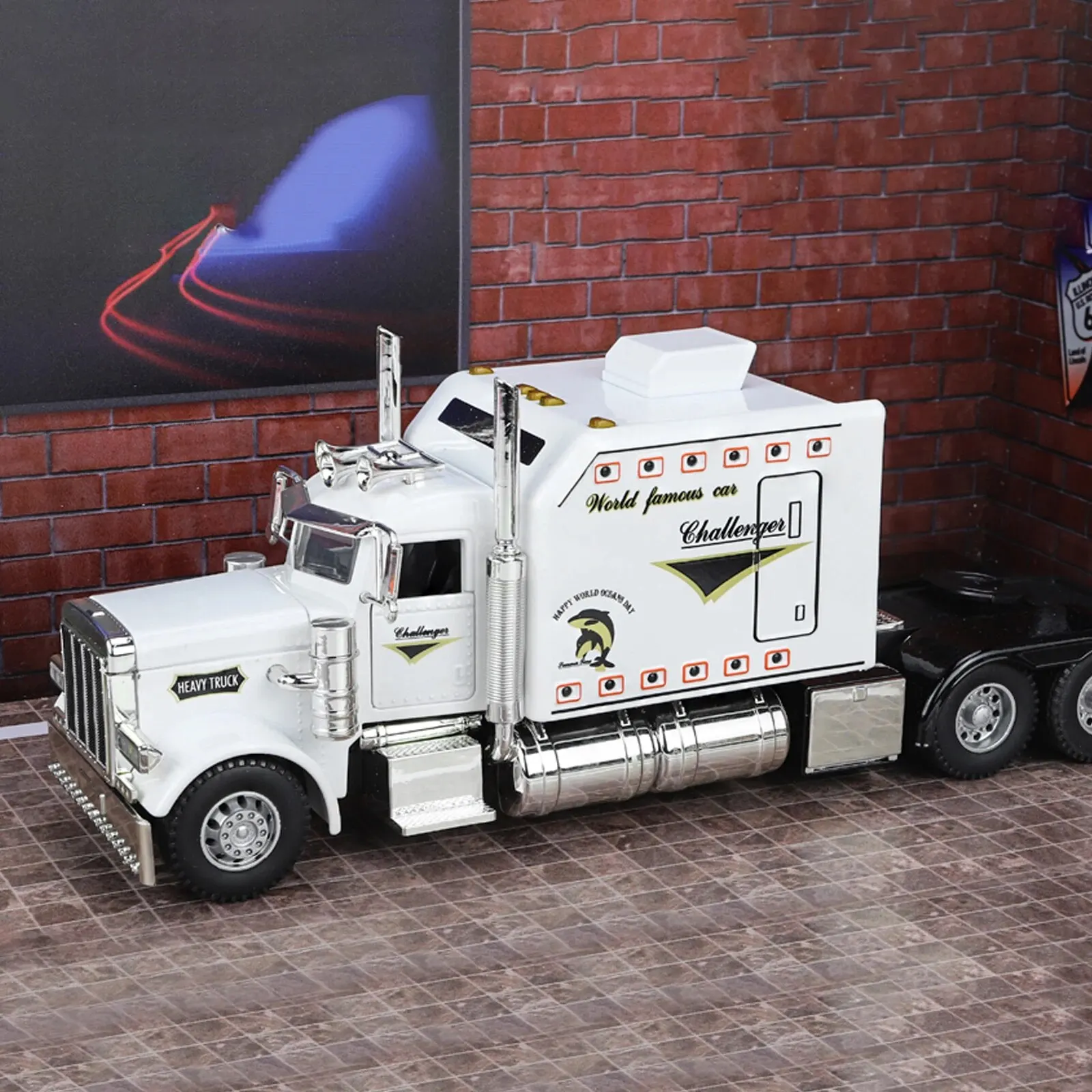 1:24 スケール ピータービルト 389 トラクター トレーラー