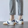 Women Soft Leather Shoes Comfortable Breathable Casual Sneaker 2023 Korean New Lace Up Non-slip Flat Sports Shoes Running Shoes 4