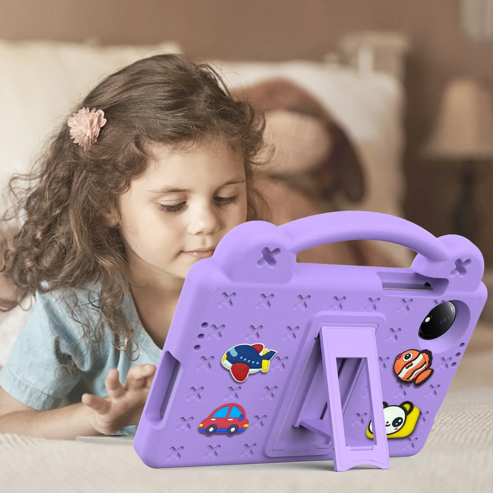 Children's EVA Stand DIY Tablet Case - Protective Shell Cover