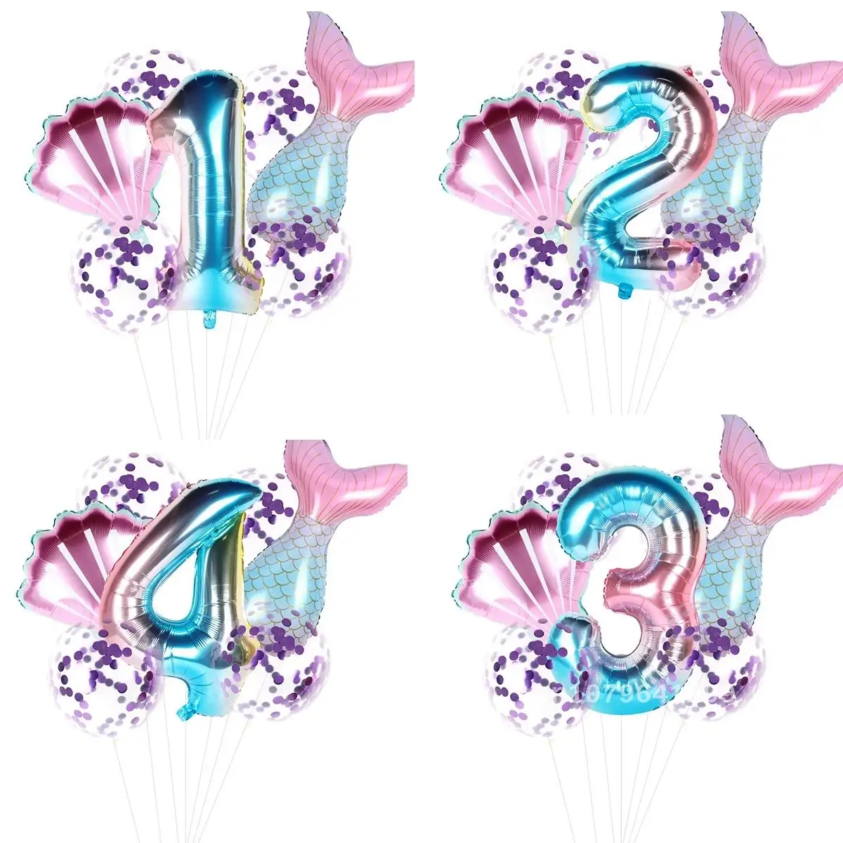 

32-дюймовый фольгированный шар в виде маленькой Русалочки