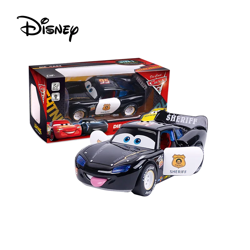 Cartoon toy boy car mobilization large alloy lightning McQueen racing car can open the door combination rebound car 2