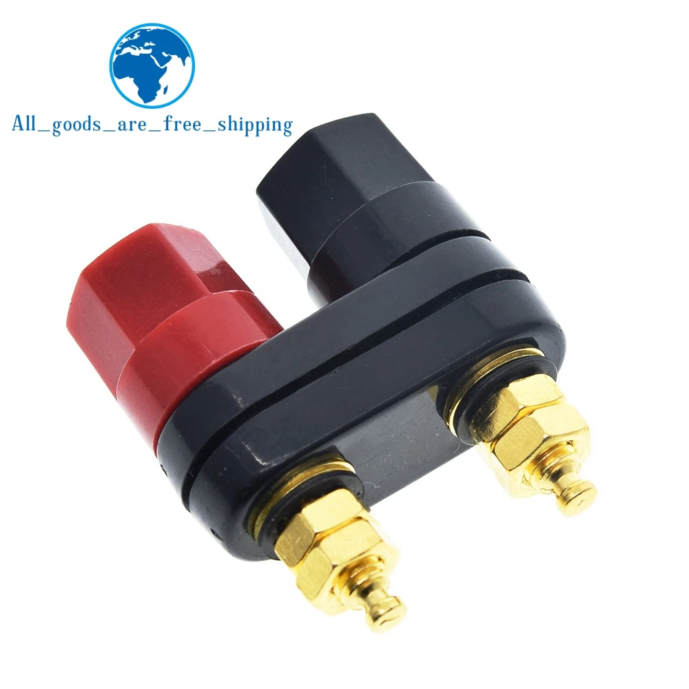1/3pcs Banana plugs Couple Red Black Connector Amplifie Binding Post Banana Speaker Plug Jack
