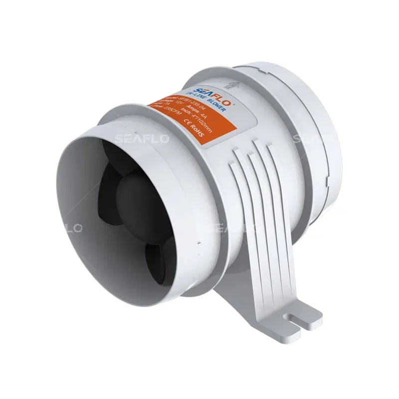 

In-line Blower 12V DC Straight-flow Engine Room Fan 4 Inch Exhaust Fan 235CFM