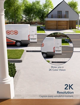 GNCC T1Pro Outdoor Camera, 2K Cameras for Home Security Outside, Motion Detection, Night Vision, 24/7 Recording, 2 Way Audio 3