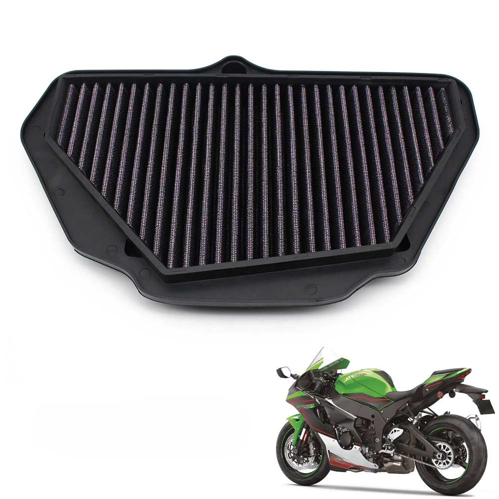

Motorcycle High Flow Air Filter For KAWASAKI ZX-10R ZX10R 2016-2023 Washable Engine Protection Modified Accessories
