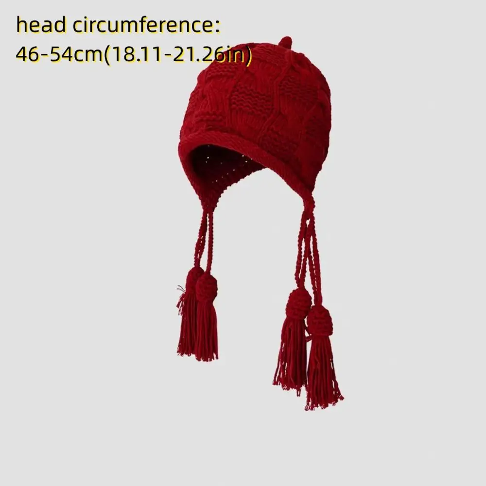 Wool Knitted Windproof Hat for Kids Ear Protection