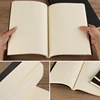 B5 Notebook,Sketchbook 140 Thickened Pages Black Cardboard Cover Blank Inner Pages For Quality Fine Art Painting And Doodle 3