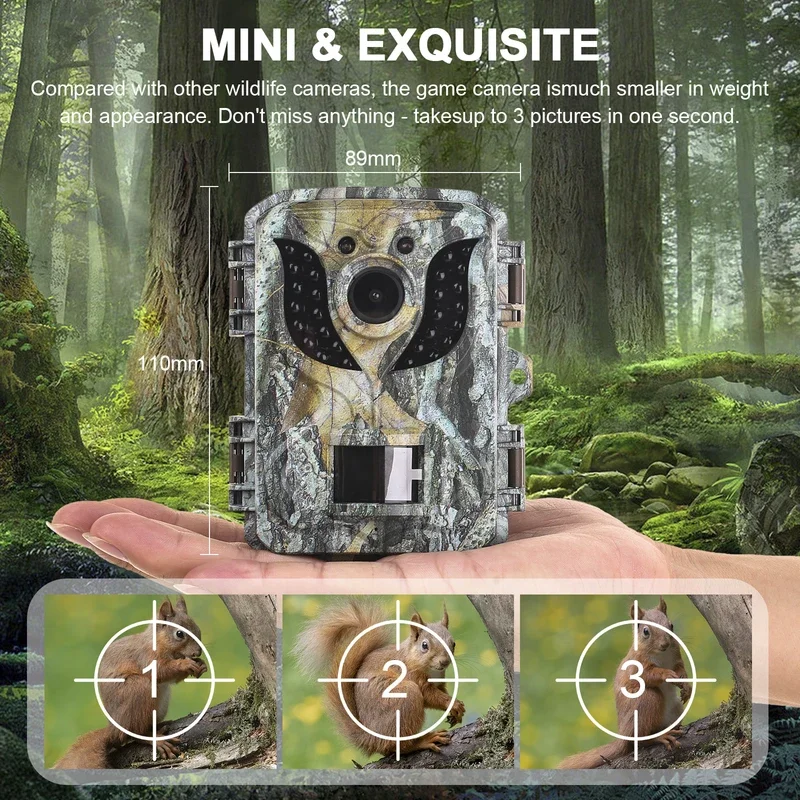 Mini HD 16MP 1080P Hunting Trail Camera Infrared Night Vision Waterproof Motion Activated Photo Animal Observation Camera - Image 2