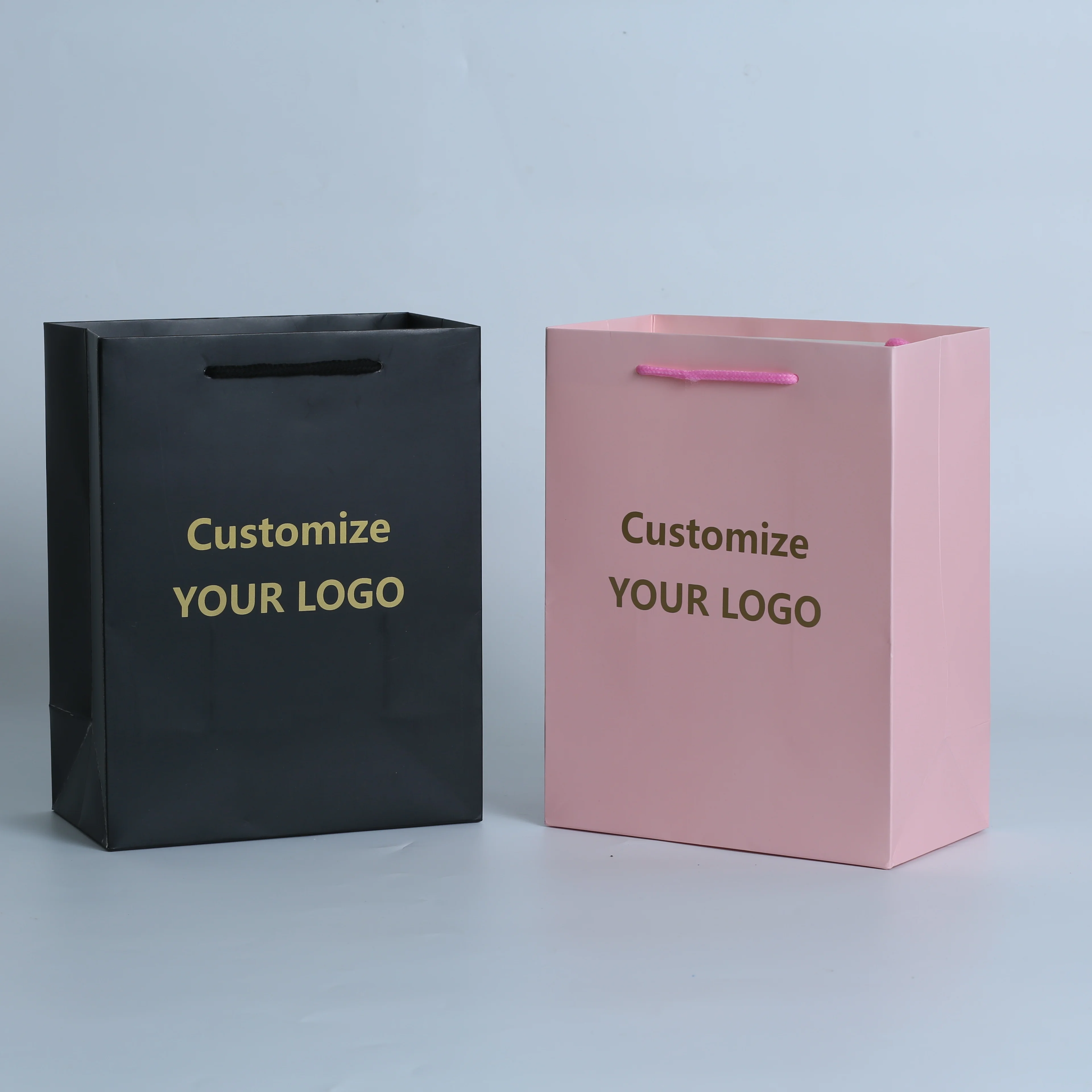 20pcs Custom Logo Kraft Paper Bag Gift Wrapping Bags Recyclable Paper Shopping Packagin... - SKU KPB01942 - UGI Packaging