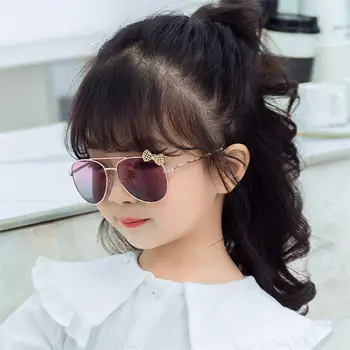 Kids Cute Sunglasses Metal Frame Children Sun Glasses Fashion Girls Summer Outdoor Goggles Party Eyewear Photography Supplies 1